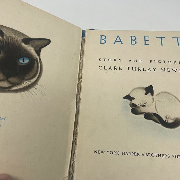 Host Pick! Antique 1937 hardcover Babette by Clare Turlay Newberry - Picture 9 of 16